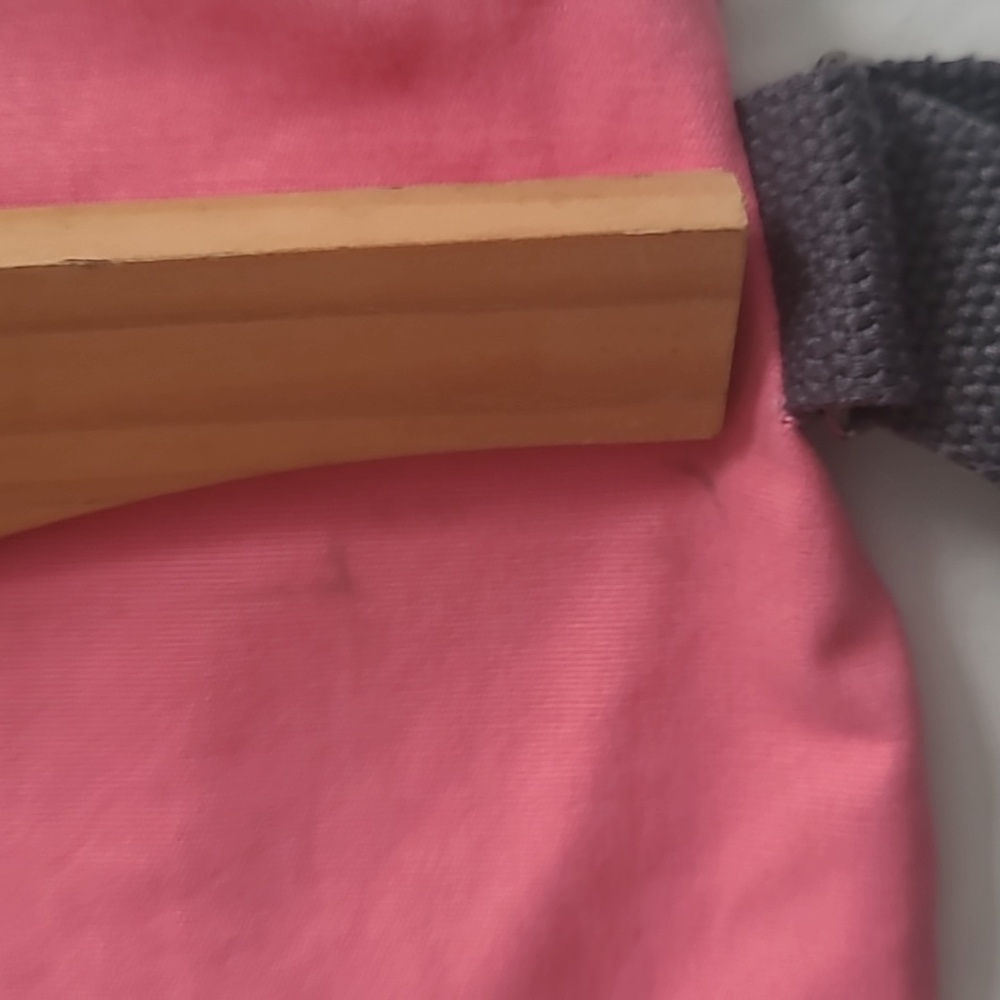 Fort Authorithy Pink Drawstring Backpack With Mot… - image 5